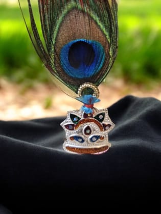 Pure Silver Handmade Mukut-Design 1