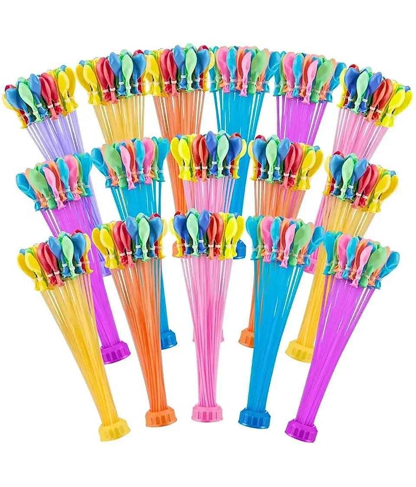 KP2® Water Balloons Holi for Kids Boys and Girls, Three Bunches Balloons – Games Swimming Pool Outdoor Fun Magic Water Balloons (222 Balloons)