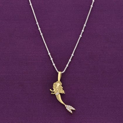 My Little Mermaid Pendant Set-None / Gold