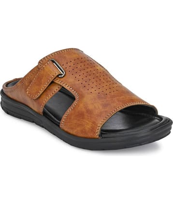 Leeport Tan Flip Flops