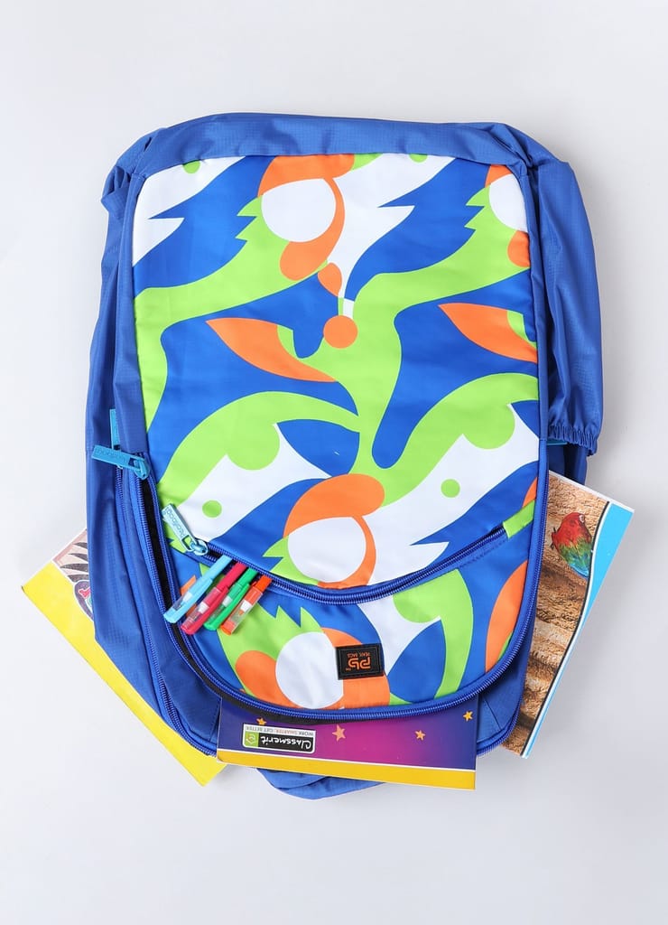 PB Pearlbags MANOR 20L Printed Casual Backpack,3 Compartment,Premium Fabric,Water Resistant Anti Theft,School & College Bag for Boys and Girls,Office & Travel Bag for Men and Women,48X30X14 Cms
