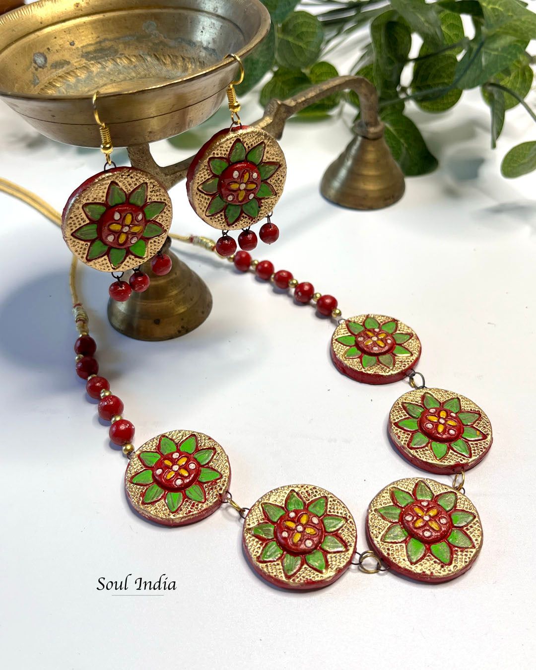 Handmade Statement Terracotta Jewellery Set