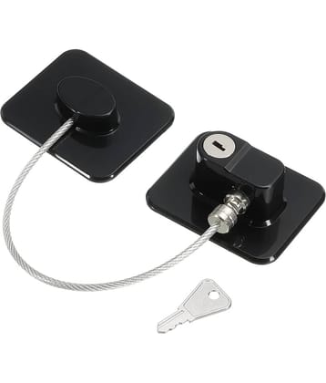 Gadget Deals- child safety locks for doors | child safety device refrigerator door lock | child safety lock for fridge | child safety lock for drawer |with Key and Adhesives- Lock for Cupboards| child door lock safety