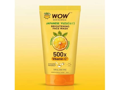 WOW Skin Science Japanese Yuzu + Vitamin C Brightening Face Wash Glow-Boosting - 150ml