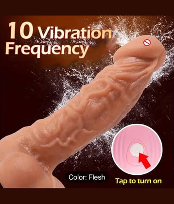 NAUGHTY TOY PRESENT 7 FREQUENCY VIBRATION 7 INCH SUCTION DILDO FOR WOMEN BY NAUGHTY WORLD