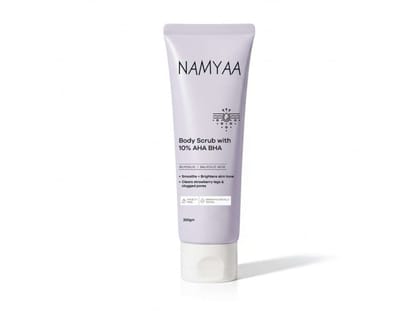 Namyaa Body Scrub with 10% AHA BHA, Glycolic, Lactic & Salicylic Acid, 200g - Pack of 1 