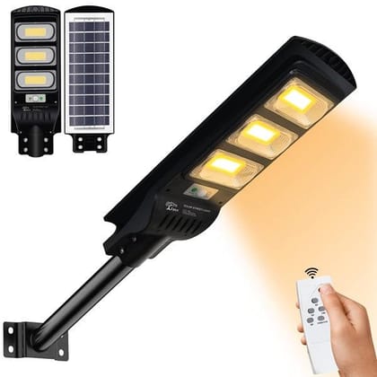 90 Watt Solar Lights (Warm Light)-With Pole