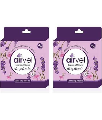 Airvel Bathroom Air Freshener Blocks Lavender Fragrance for Home & Office Use 75g ( Pack of 2 )