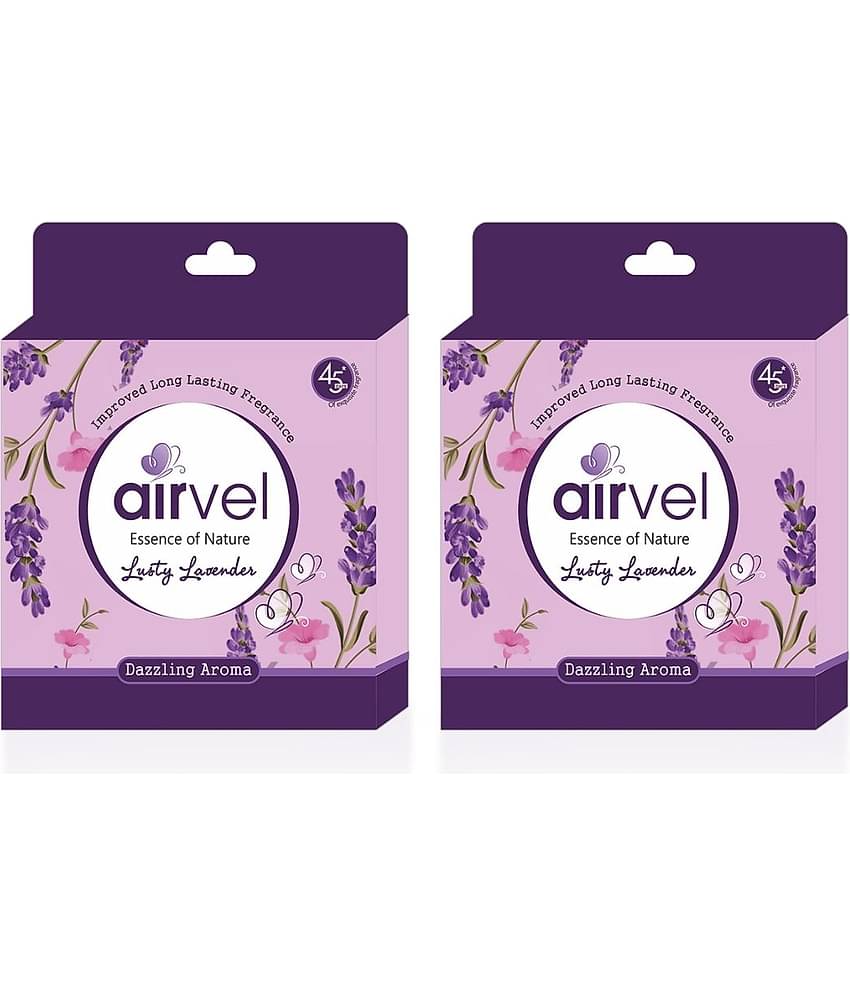 Airvel Bathroom Air Freshener Blocks Lavender Fragrance for Home & Office Use 75g ( Pack of 2 )