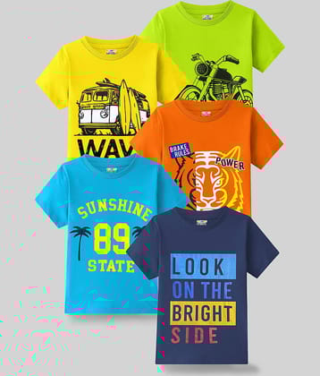 Kuchipoo Pack of 1 Boys Cotton Blend Polo T-Shirt ( Multicolor4 )