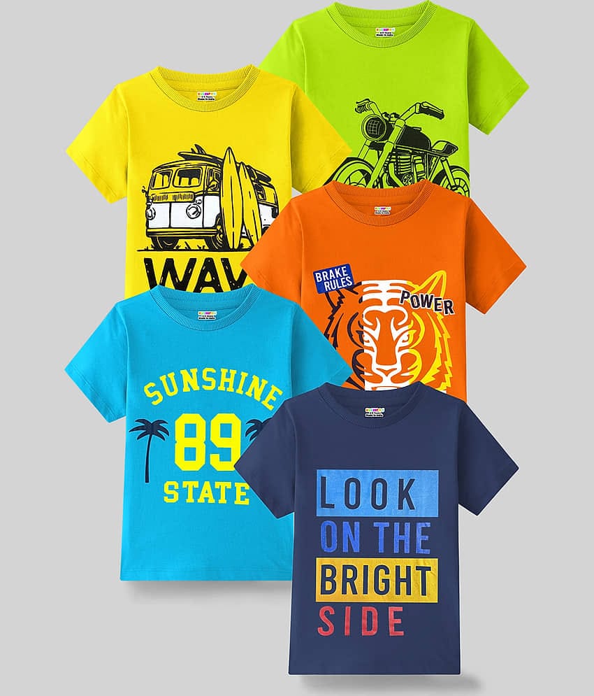 Kuchipoo Pack of 1 Boys Cotton Blend Polo T-Shirt ( Multicolor4 )