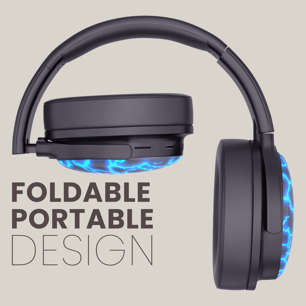 Cellecor Bas with 15 Hours Playtime, AUX, BT v5.3, Foldable Design, Bluetooth Gaming