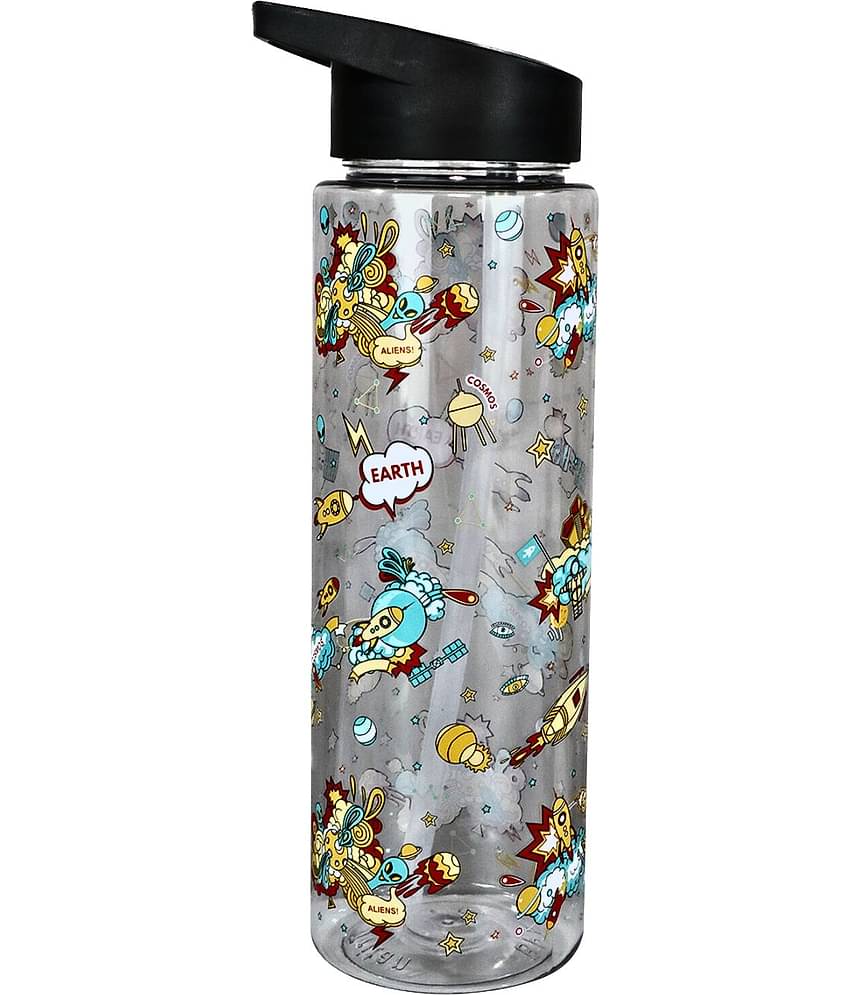 Smily  kiddos - Sipper Bottle 750 ml - Kitty Theme Black Water Bottle 750 mL ( Set of 1 )
