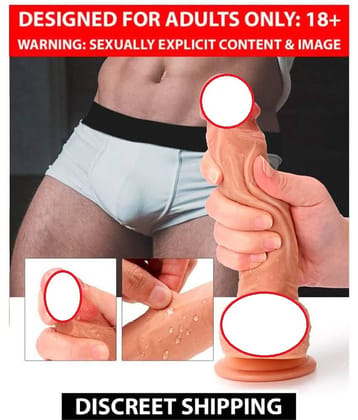 PREMIUM DOUBLE SILICONE 7 INCH FLEXIBLE- SUCTION CUP DILDO 4 MEN & WOMEN - USA GRADE QUALITY BY SEX TANTRA