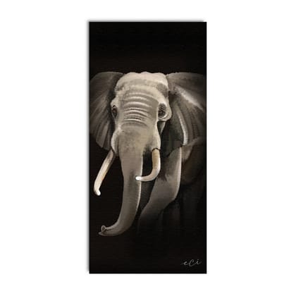 Elephant Canvas Wall Painting Digital Printed Animal Art