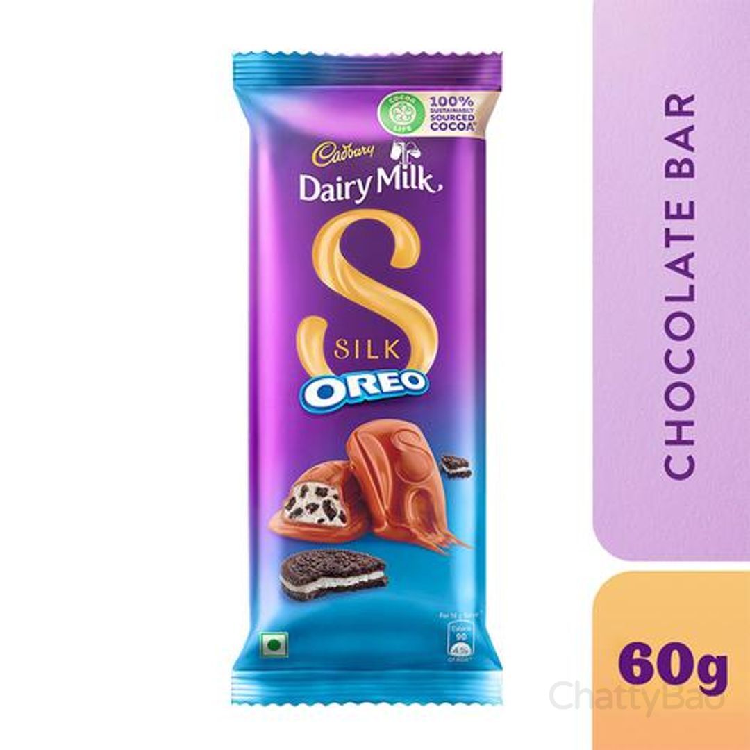 Cadbury Dairy Milk Silk Oreo Chocolate Bar 60 g