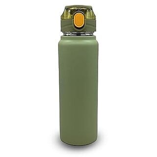 Stainless Steel Water Bottle |Double Wall Vacuum Insulated Water Bottle | BPA Free | Leak Proof | Food Grade | Easy to Carry | for School Boys & Girls | Office | Gym | Sports [ 800ML ] Green