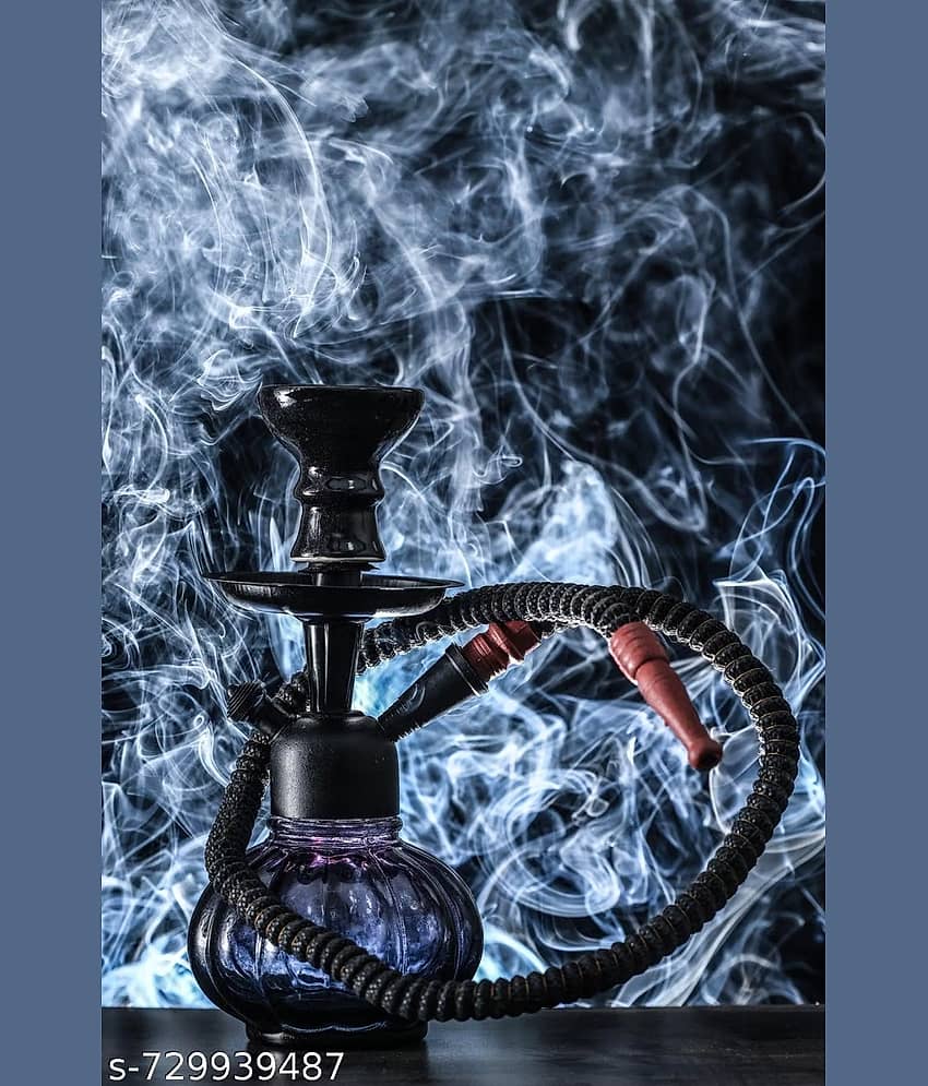 Fashion Bizz Stylish Black Hookah Showpiece for Home Decor