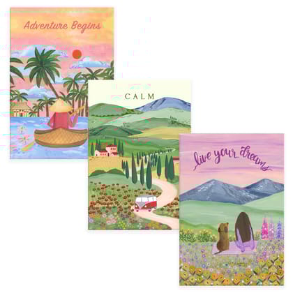 Set of 3 Notebooks | Calm