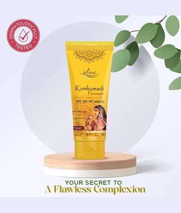 Alna Kumkumadi Face Wash 75ml the essence of ayurveda , Pack of 1