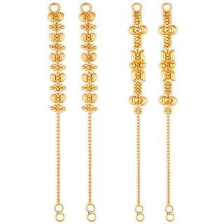 1gram gold Plated Kanchain Ear chain earcuff Ear to Ear Combo for Women & Girls