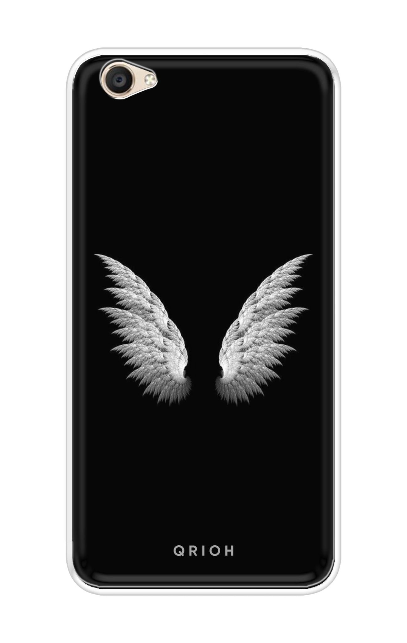 White Angel Wings Soft Cover for Vivo Y55s