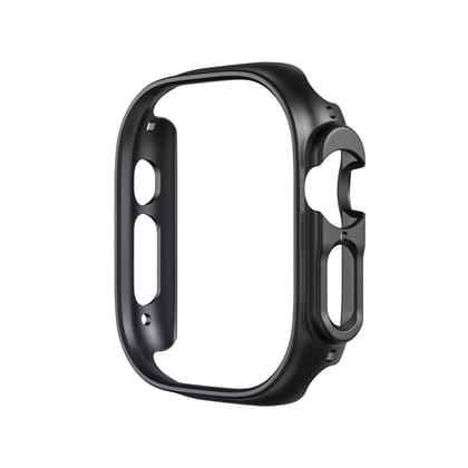 Premium Hard Frame Bumper Case By iSerieshub For Smart Watch Ultra 49mm-49MM / Black