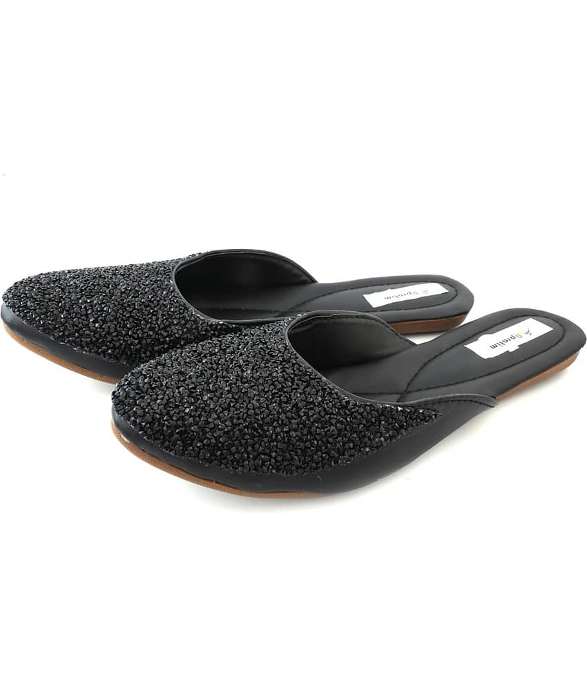 Raj - Black Women's Mules