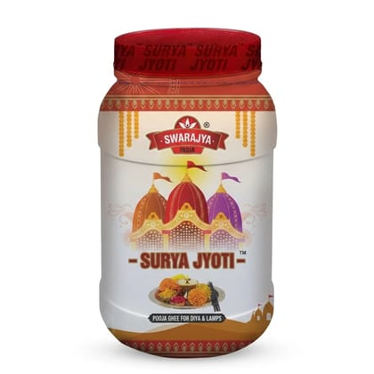 Swarajya India Surya Jyoti Pooja Ghee Premium Traditional Ghee for Pooja and Havan 500 ml Pack of 1