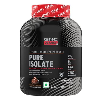 GNC AMP Pure Isolate-4 Lbs / Chocolate Frosting
