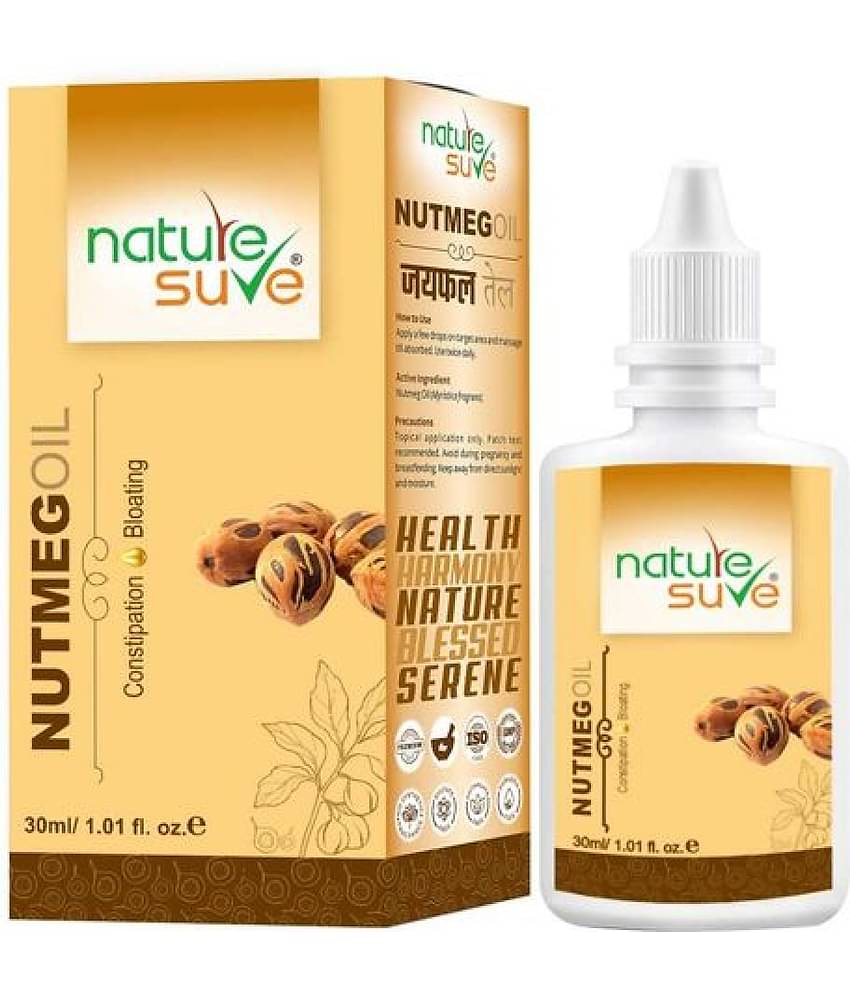 Nature Sure Nutmeg Jaiphal Oil for Bloating & Constipation in Men & Women - 1 Pack (30ml)