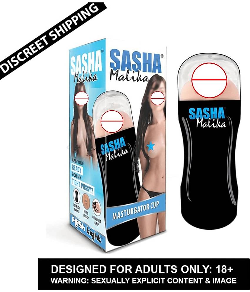 SASHA MALE POCKET PUSSY MASTURBATOR CUP WITH FREE LUBE