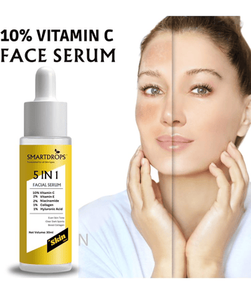 Smartdrops Face Serum Vitamin C Daily Care For All Skin Type ( Pack of 1 )