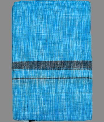 Shyam Handloom Cotton Men's Dhoti Blue ( Pack of 1 )
