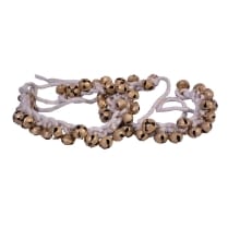 Ghungroo India Cotton String White Bell Pair Kathak Ghungru 30+30 Bells Dancing