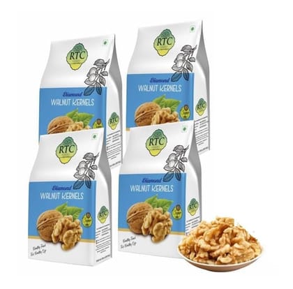 RTC FOODS | RTC Walnut Kernels Diamond Without Shell | Rich Source of Iron and Protein | Omega 3 Food | RIch in Antioxidants | Delicious and Healthy | Akhrot | Dry Fruits