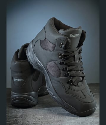 Action Sports Shoes For Men Black Men's Sports Running Shoes