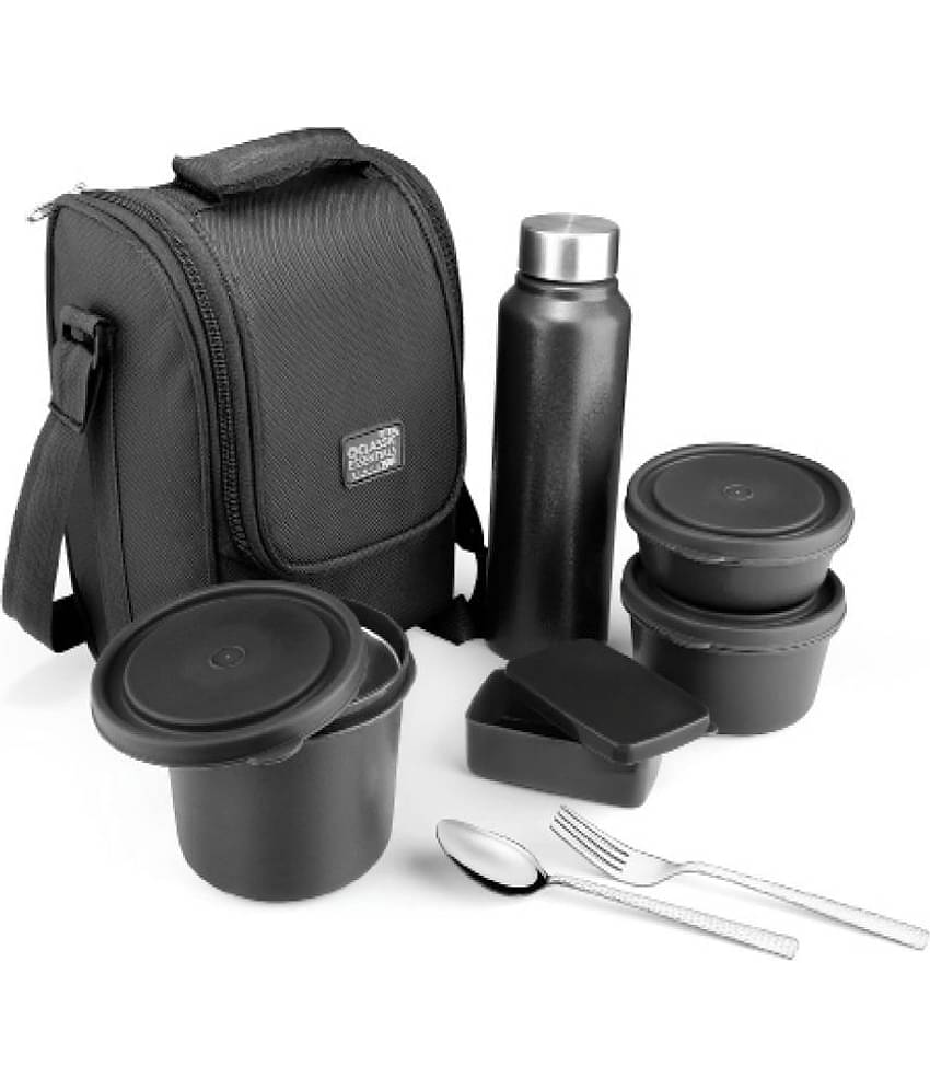 Classic Essentials Supreme Lunchbox set Stainless Steel Insulated Lunch Box 4 - Container ( Pack of 5 )