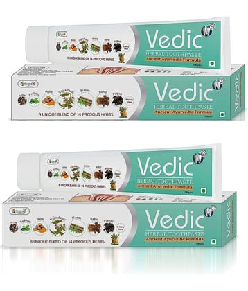 Ultra Pure - Vedic Mouth Freshener Toothpaste-Fluoride Free Toothpaste 100 gm Pack of 2