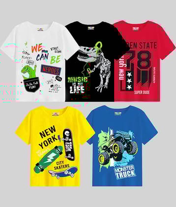 Kuchipoo Pack of 2 Boys Cotton Blend T-Shirt ( Multicolor9 )