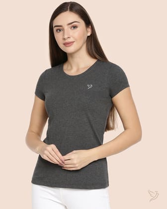 Slim Fit Signature Tee - Charcoal Mix-M / Charcoal Mix