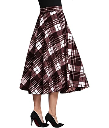ZELZIS Blue Cotton Women's Flared Skirt ( Pack of 1 )