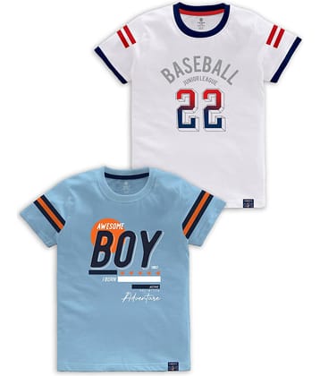 CODEZ Pack of 3 Boys Cotton Blend T-Shirt ( Multi Color )