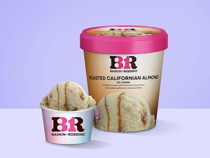 Roasted Californian Almond Ice cream (Factory sealed 450 ml)