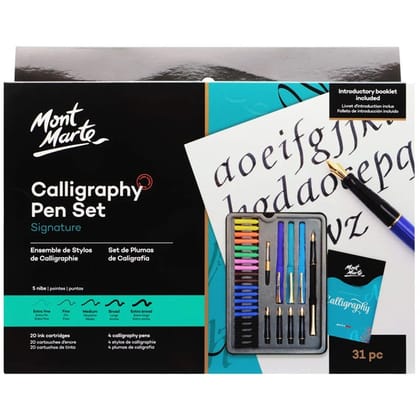 Mont Marte Signature Calligraphy Pen Set Of 31Pcs