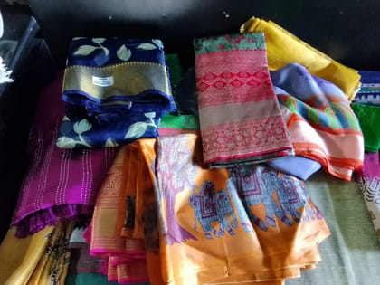 Elegant Pink Silk Saree with Gold Border