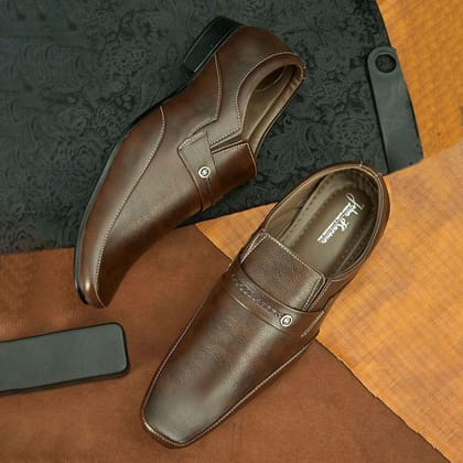 John Karsun - Brown Mens Slip On Formal Shoes - None