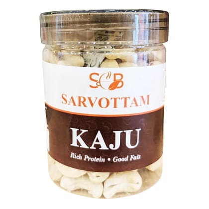 Sarvottam Kaju (W180) Box 250g | Premium Whole Cashews | Rich in Protein, Fiber & Healthy Fats | Crunchy Nuts for Snacking, Cooking & Gifting