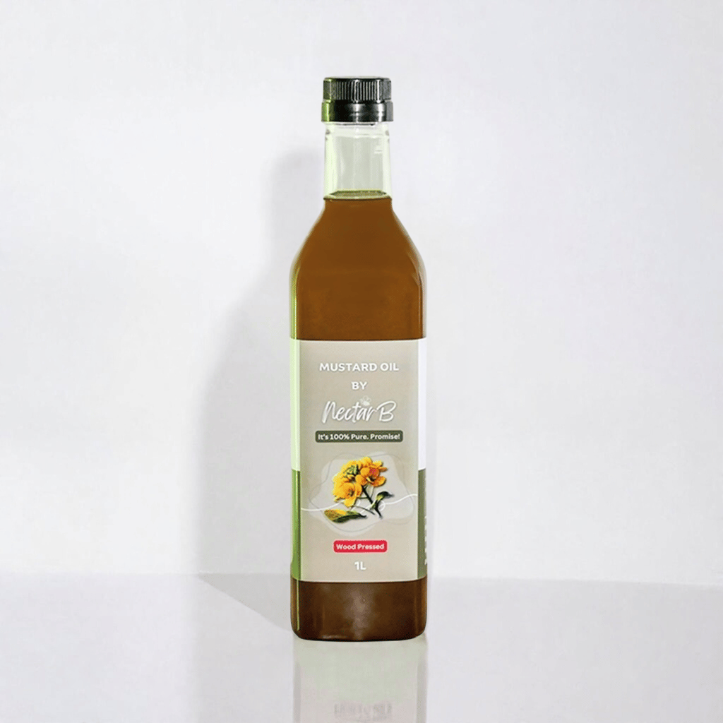 Wood Pressed Mustard Oil | 100% Pure | Kachi Ghani | Unrefined | Chemical-Free