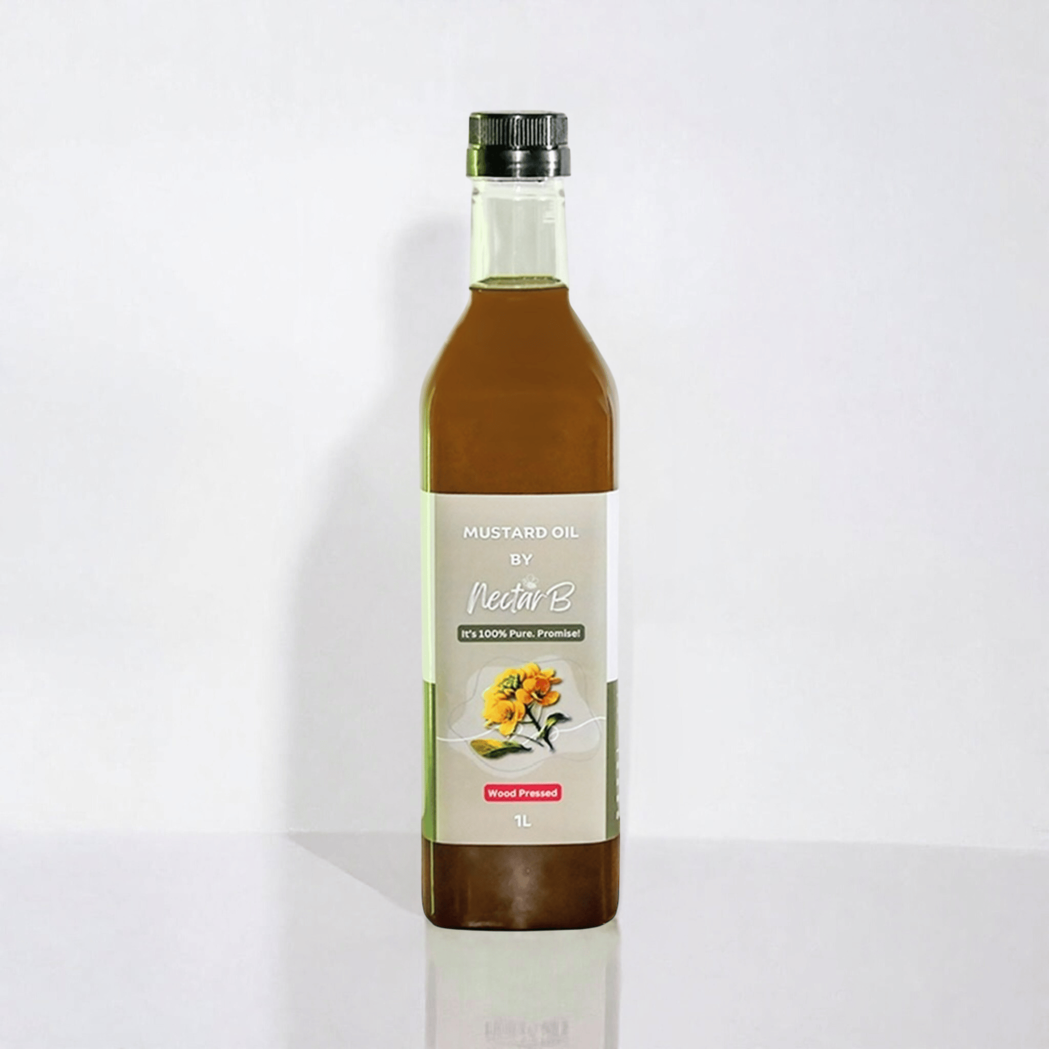 Wood Pressed Mustard Oil | 100% Pure | Kachi Ghani | Unrefined | Chemical-Free